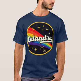 Camiseta Arcoiris de Calandra al estilo vintage espacial