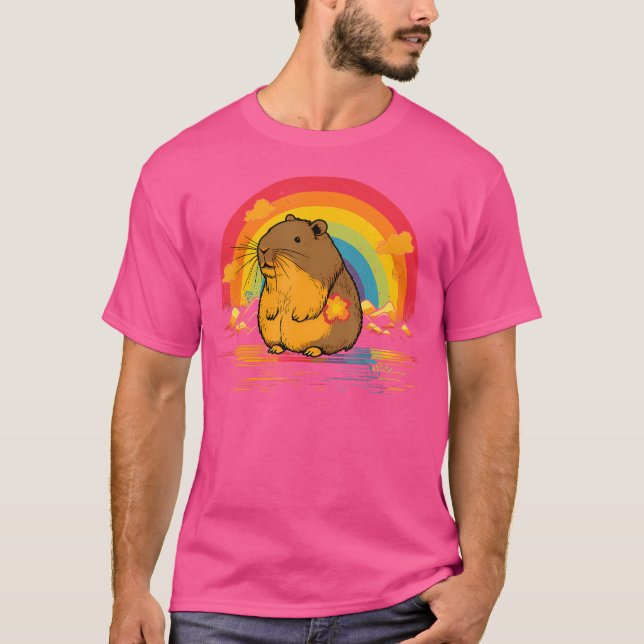 Camiseta Arcoiris de Capybara (Anverso)