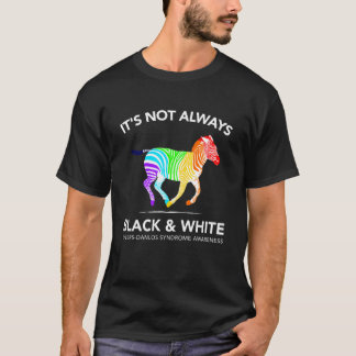 Camiseta Arcoíris de cebra de concienciación sobre EDS para