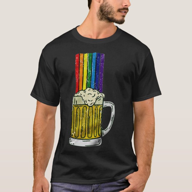 Camiseta Arcoiris de cerveza (Anverso)