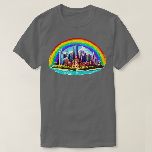 Camiseta Arcoiris de Chicago (Diseño del anverso)