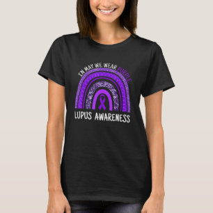 Camiseta Arcoiris De Cinta En Mayo Usamos Lupus Awarene Púr