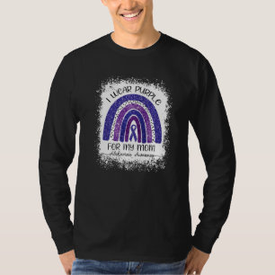 Camiseta Arcoiris De Cinta Púrpura Con Púrpura Para Mi Mamá