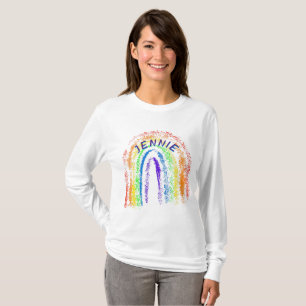 Camiseta Arcoiris de Crayón personalizado
