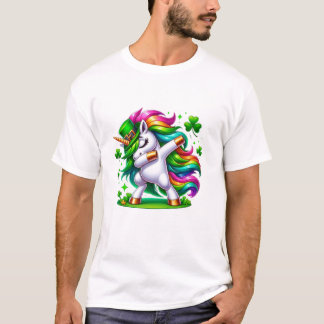 Camiseta Arcoiris de Dabbing Unicorn