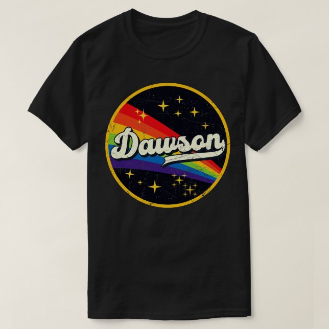 Camiseta Arcoiris de Dawson en el espacio de estilo grunge  (Diseño del anverso)