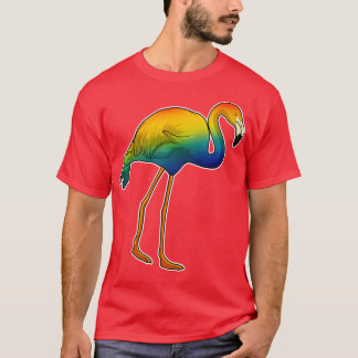 Camiseta Arcoiris de Flamingo