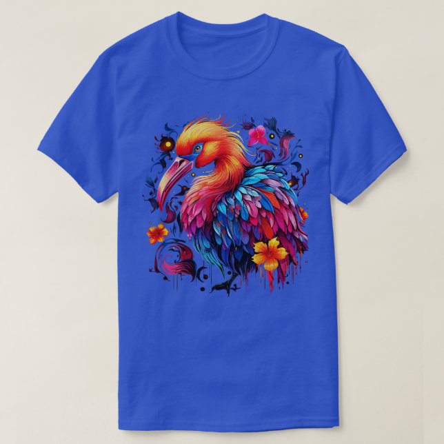 Camiseta Arcoiris de Flamingo (Diseño del anverso)