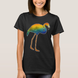 Camiseta Arcoiris de Flamingo
