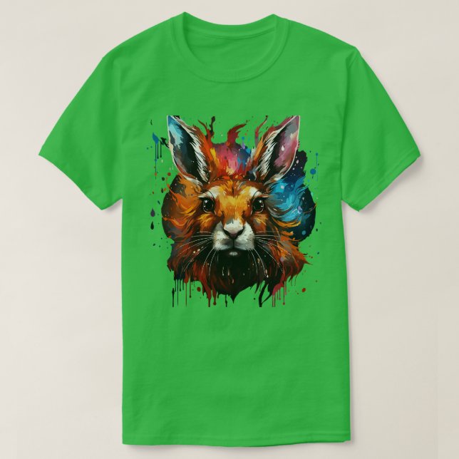 Camiseta Arcoiris de Hare Ártico (Diseño del anverso)
