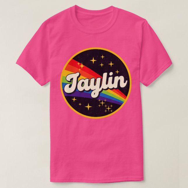 Camiseta Arcoiris De Jaylin En Estilo Vintage Espacial (Diseño del anverso)