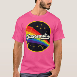 Camiseta Arcoiris de Kassandra al estilo vintage espacial