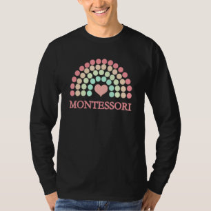 Camiseta Arcoiris De La Escuela Montessori Para Maestras De