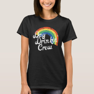 Camiseta Arcoiris De La Tripulación De Drinkin Para Los Par
