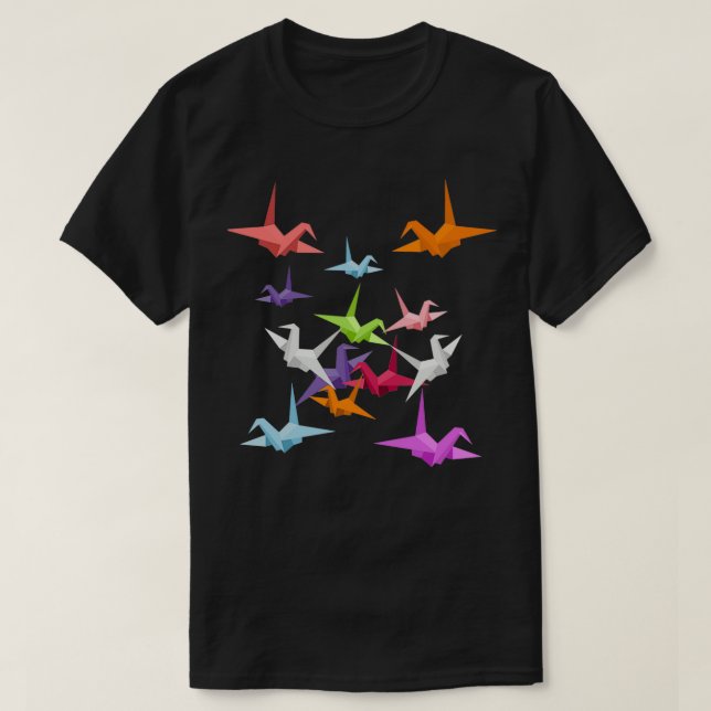 Camiseta Arcoiris de las gradas de Origami (Diseño del anverso)