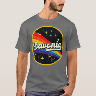 Camiseta Arcoiris de Lavonia en el espacio de estilo grunge