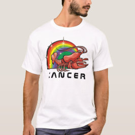 Camiseta Arcoiris de los años 80 con cangrejo de cáncer