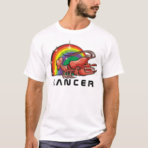 Camiseta Arcoiris de los años 80 con cangrejo de cáncer