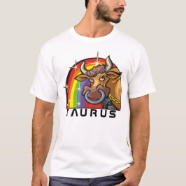 Camiseta Arcoiris de los años 80 con toro de Taurus