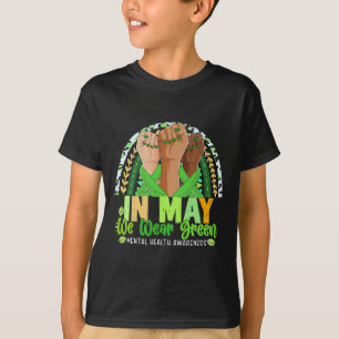 Camiseta Arcoiris De Mano En Mayo, Uso El Verde Para La Sal