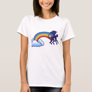 Camiseta Arcoiris de mono volador