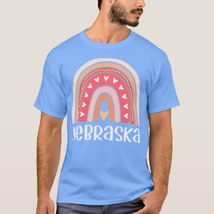Camiseta Arcoiris de Nebraska para mujeres y Chicas