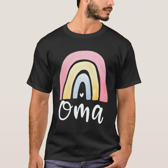 Camiseta Arcoiris De Oma Para Ger Grandma (Anverso)