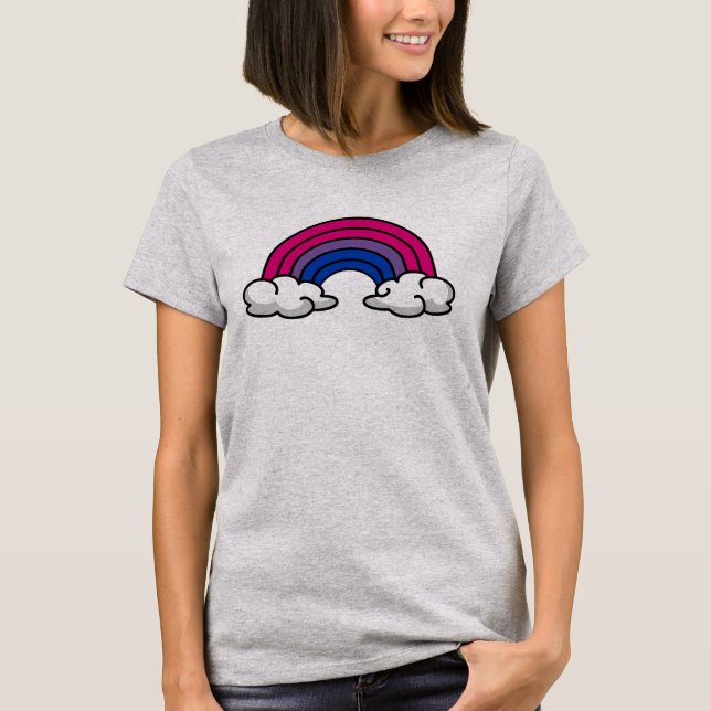 Camiseta Arcoíris de Orgullo Bisexual (Anverso)