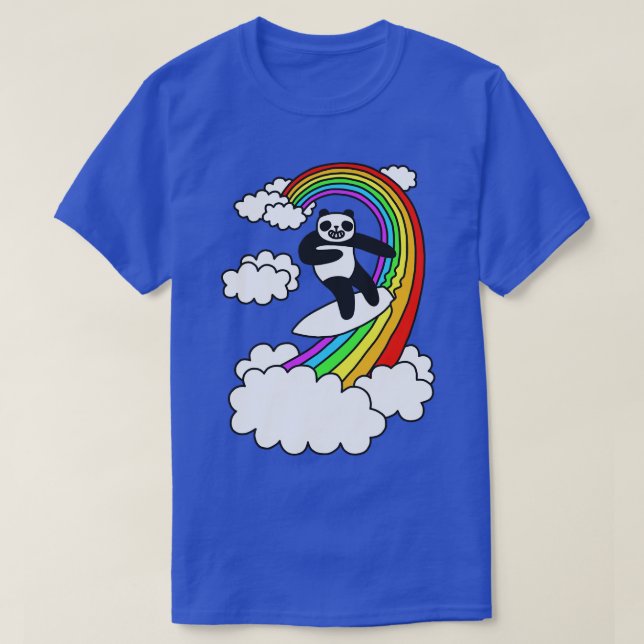 Camiseta Arcoiris de Panda Surf (Diseño del anverso)