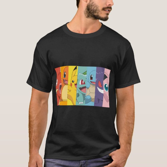 Camiseta Arcoiris de Pokã ©Mon (Anverso)