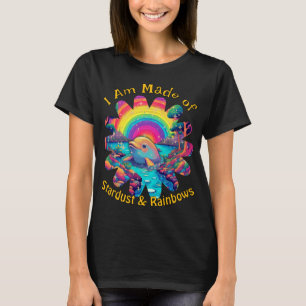 Camiseta Arcoíris de Polvo de Estrellas Delfín Vibraciones 
