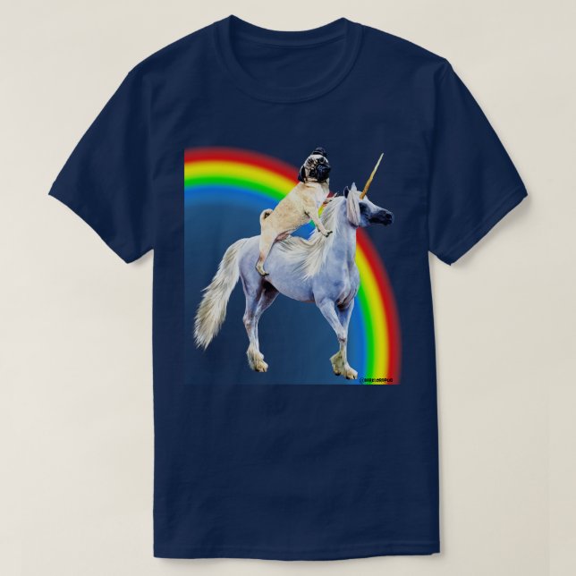 Camiseta Arcoiris de Pugicornio (Diseño del anverso)