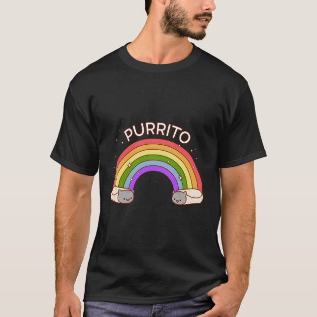Camiseta Arcoiris de Purrito (Anverso)