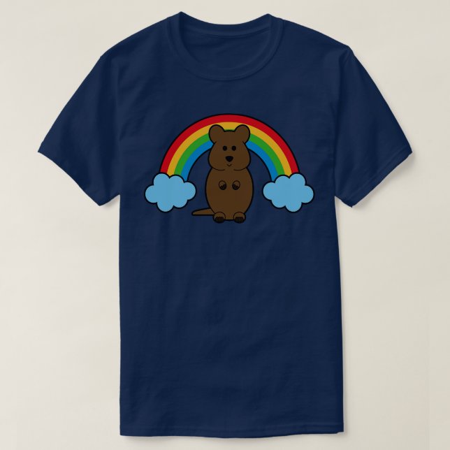 Camiseta Arcoiris de Quokka (Diseño del anverso)