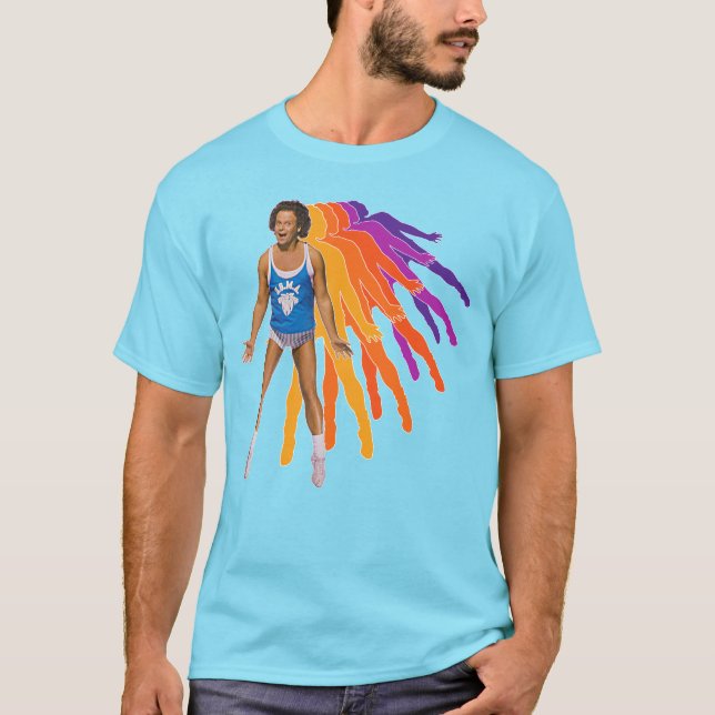 Camiseta Arcoiris de Richard Simmons Retro Sweatin (Anverso)