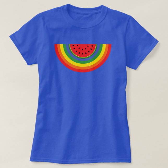 Camiseta Arcoiris de sandía (Diseño del anverso)