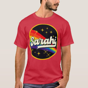 Camiseta Arcoiris de Sarahi en estilo vintage espacial
