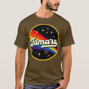 Camiseta Arcoiris de Tamara en estilo vintage espacial