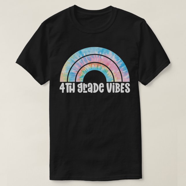 Camiseta Arcoiris de tinte para 4º grado Vibe (Diseño del anverso)
