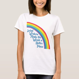 Camiseta Arcoiris de trabajo social Inspirador