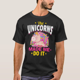 Camiseta Arcoiris de Unicornio Los unicornios me hicieron h