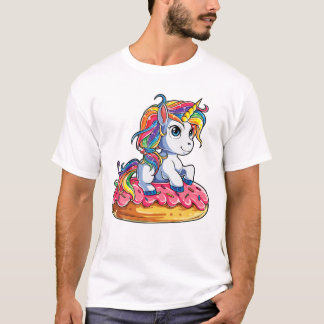 Camiseta Arcoiris del escuadrón Donut Doughnicorn