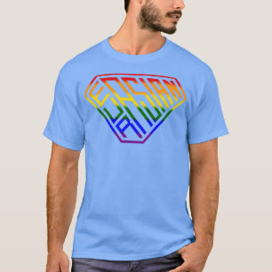 Camiseta Arcoiris del Escudo Euroasiático SuperEmpoderado