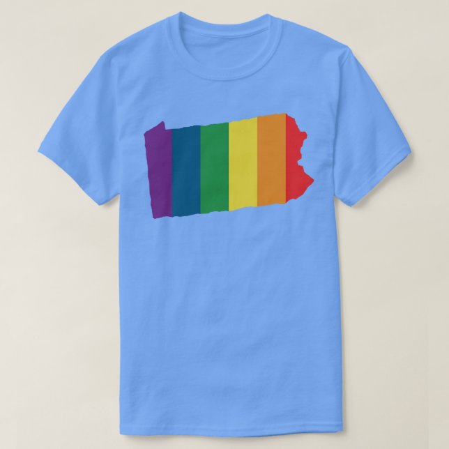 Camiseta Arcoiris del estado de Pennsylvania (Diseño del anverso)