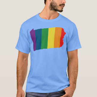 Camiseta Arcoiris del estado de Pennsylvania