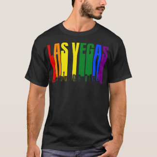 Camiseta Arcoiris del Orgullo Gay de Las Vegas Nevada