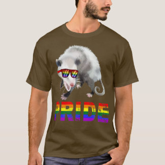 Camiseta Arcoiris del orgullo gay LGBT Possum