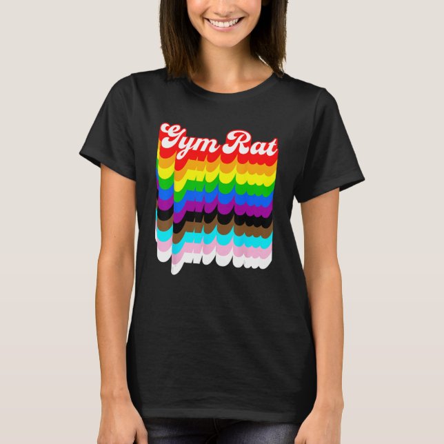 Camiseta Arcoiris del orgullo LGBTQ (Anverso)