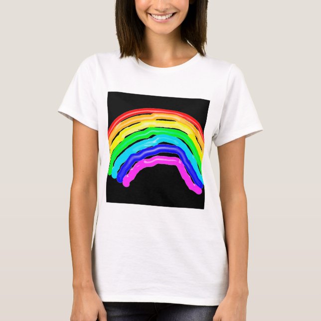 Camiseta Arcoiris dibujado (Anverso)