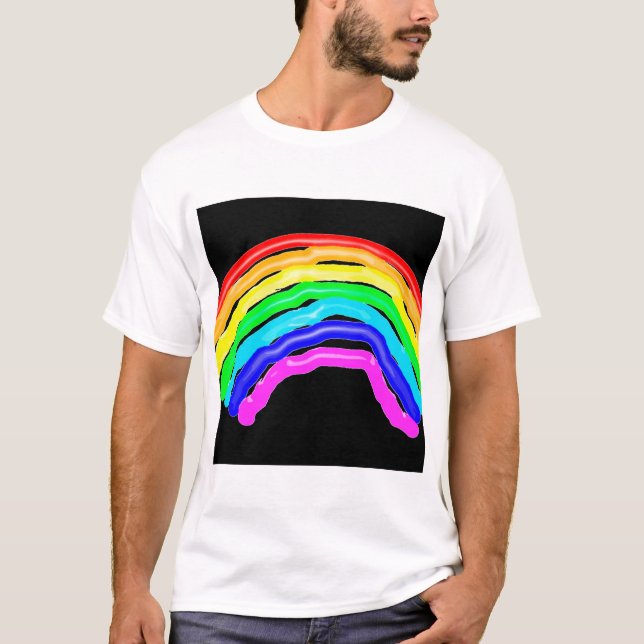 Camiseta Arcoiris dibujado (Anverso)